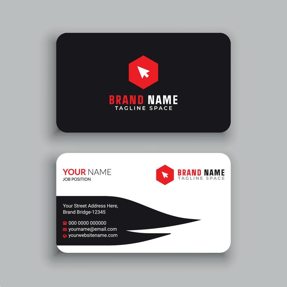 Business Card Design Template vector