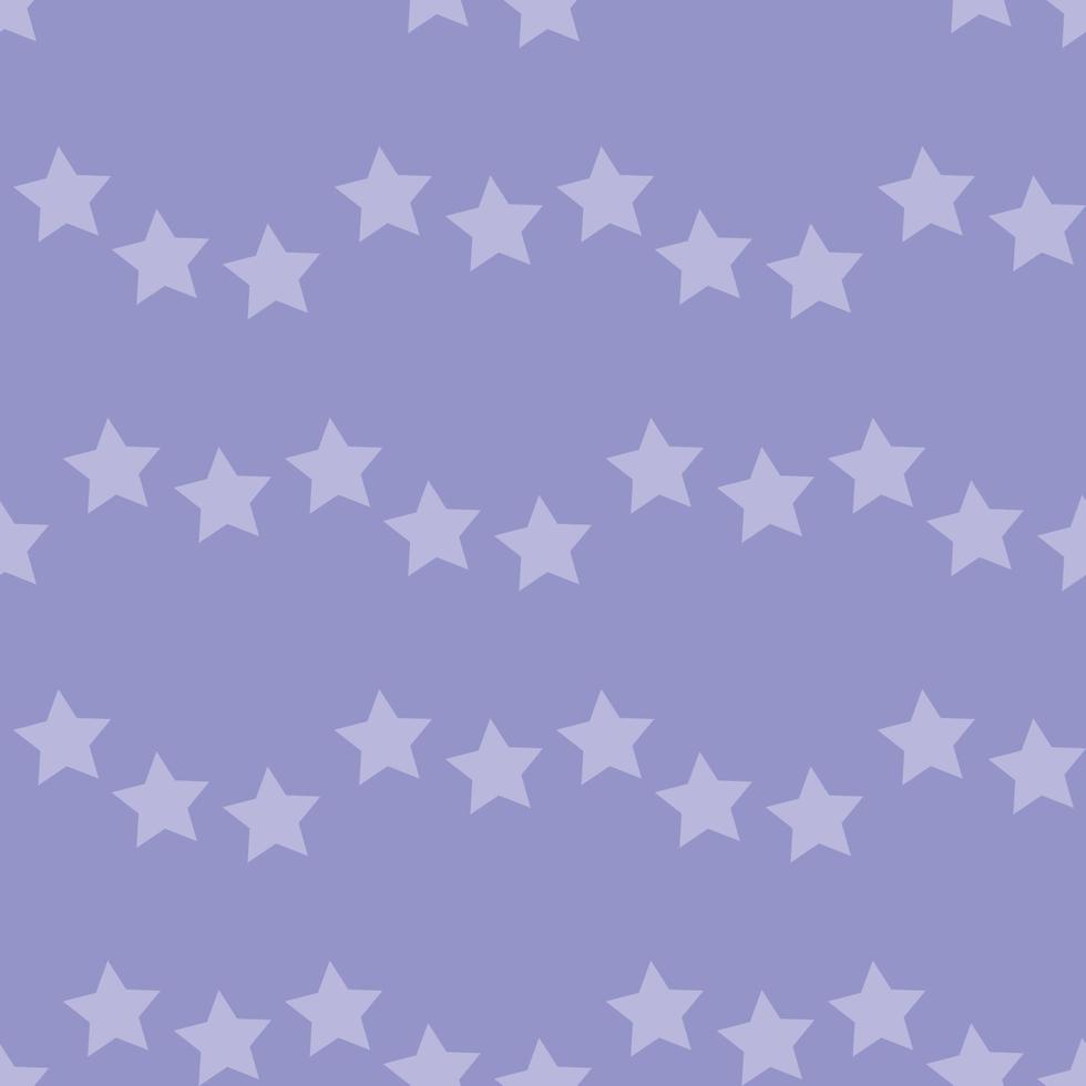 Seamless pattern with lilac stars on violet background for plaid, fabric, textile, clothes, cards, post cards, scrapbooking paper, tablecloth and other things. Vector image.