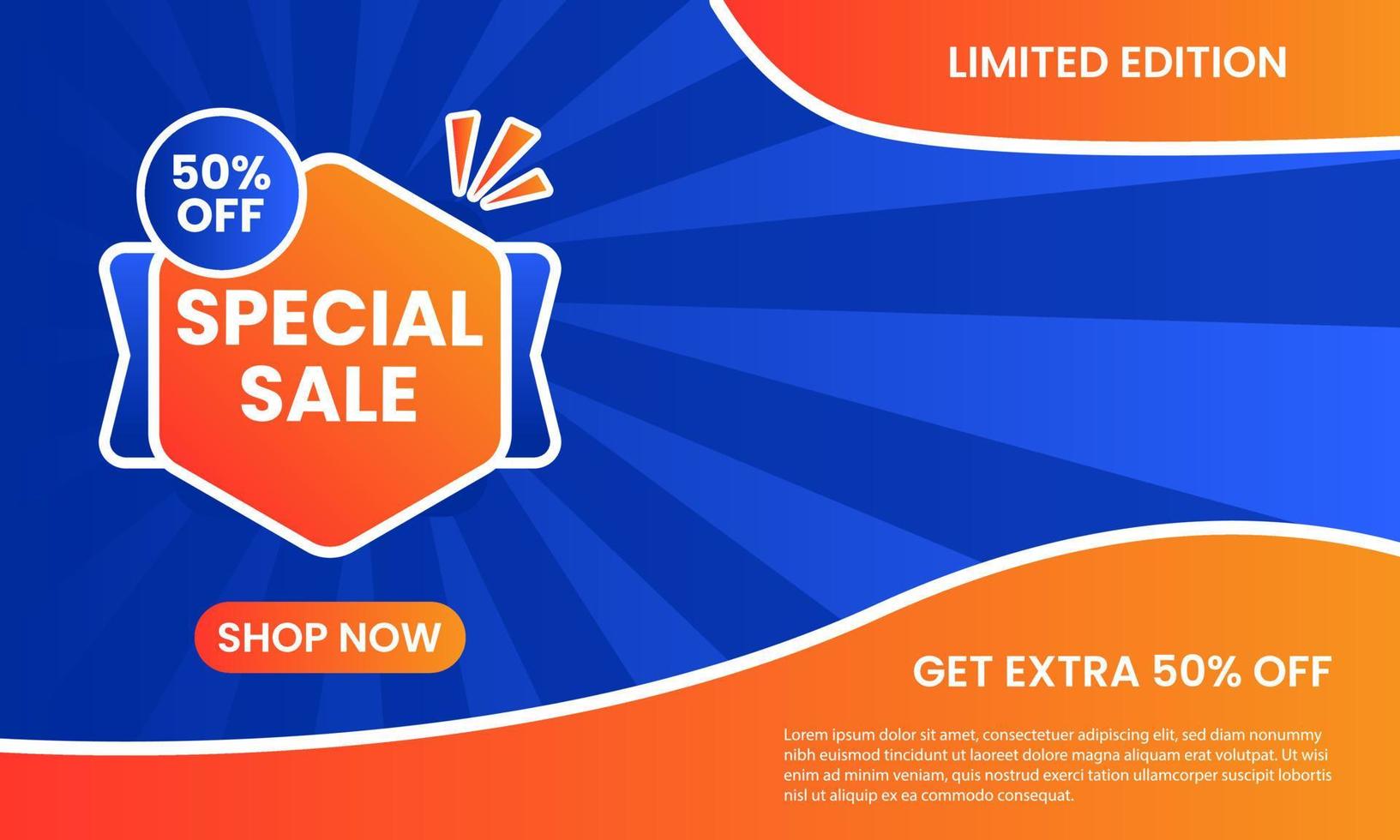 Sale Banner Gradient Background vector
