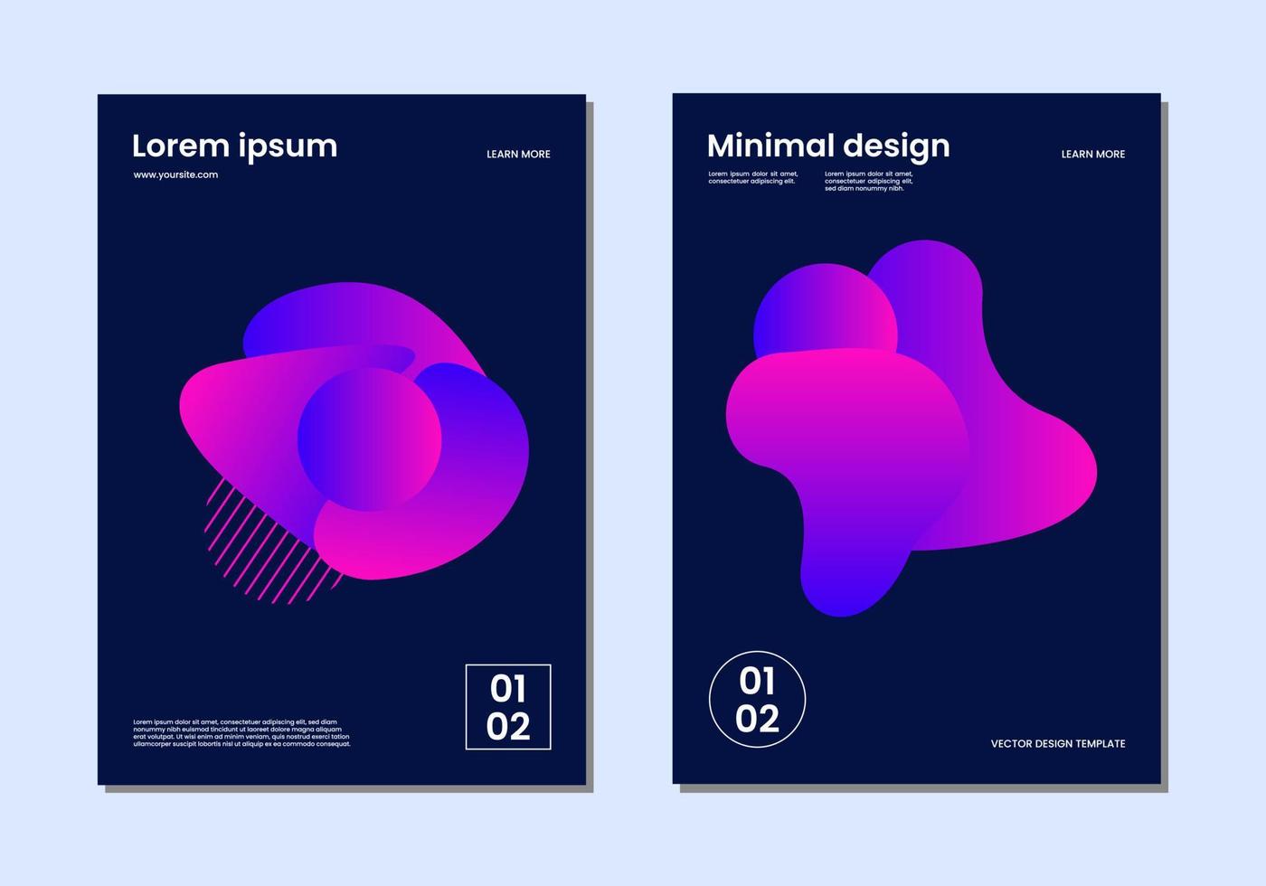 Liquid Gradient Poster vector