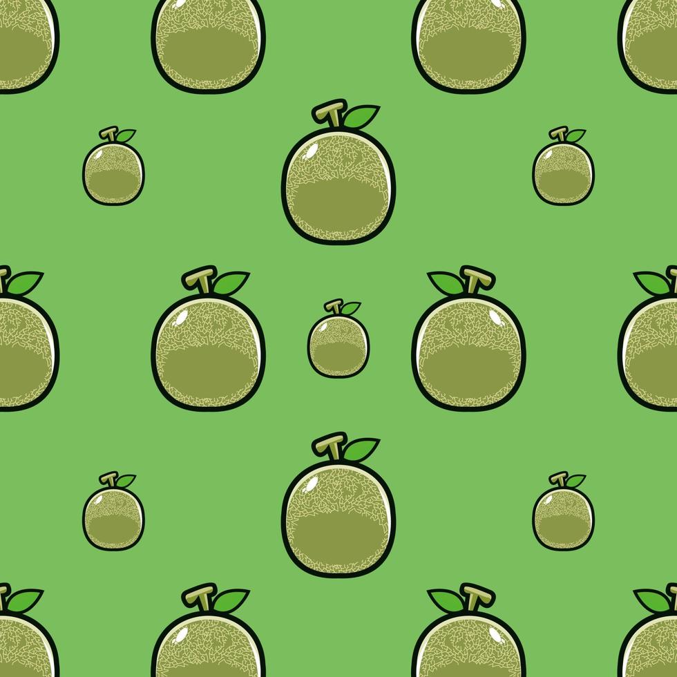 Cute funny cartoon character melon on background.Vector cartoon kawaii character illustration design on wallpaper vector
