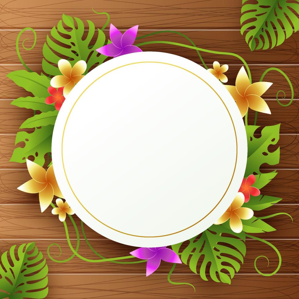 Summer Floral Background vector