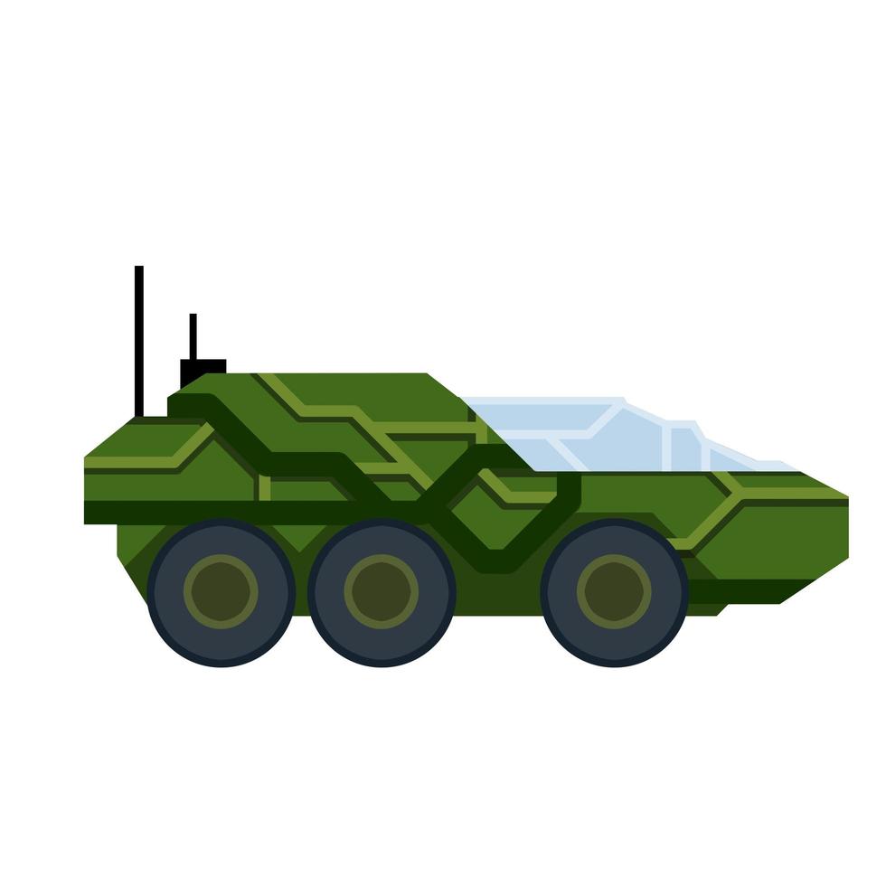 coche fantastico equipo militar del futuro vector