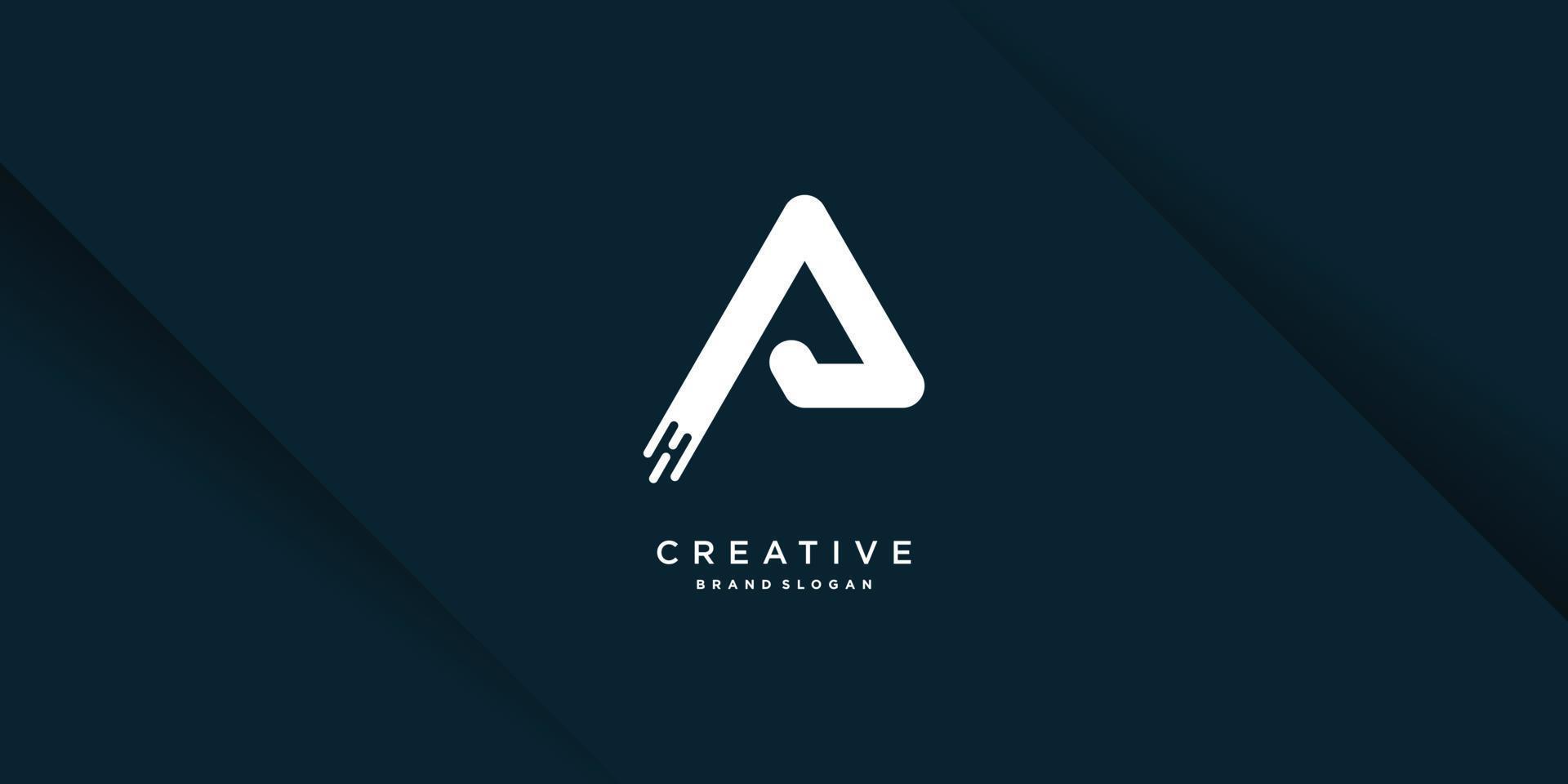 Creative letter logo with initial P, Premium Vector part 3
