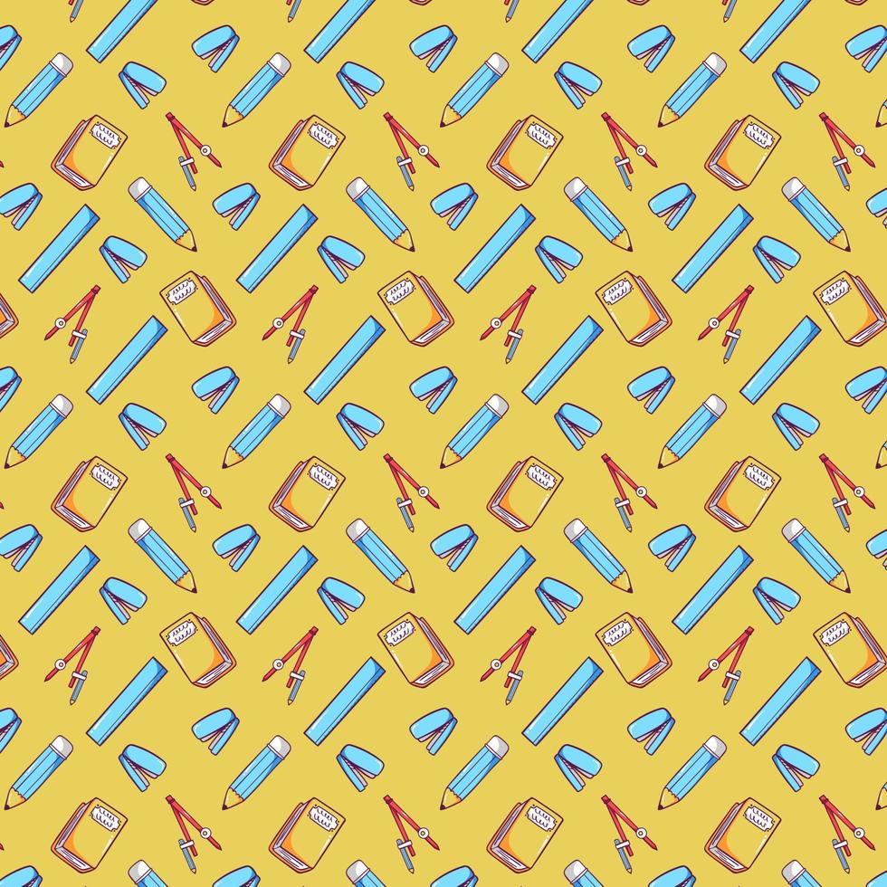 School Tool Background Pattern vector