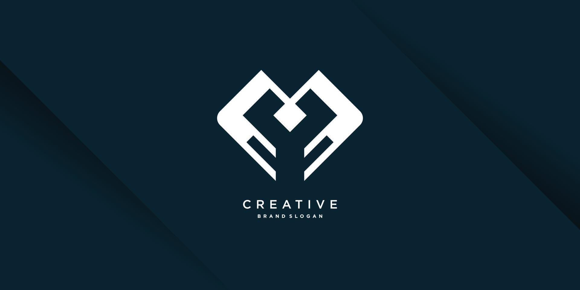 Letter logo initial Y with creative unique concept Premium Vector part 3