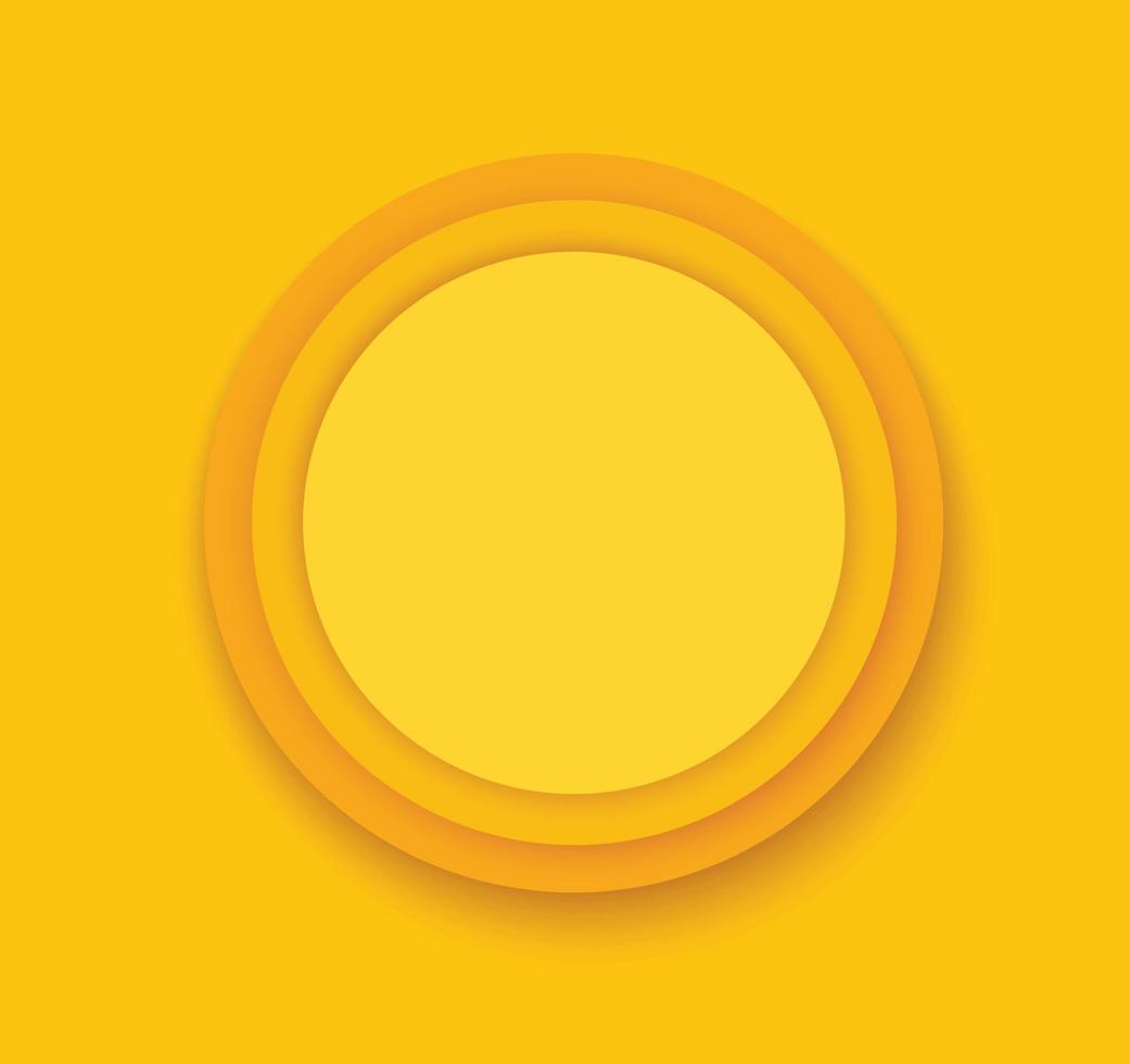 yellow circles background template vector