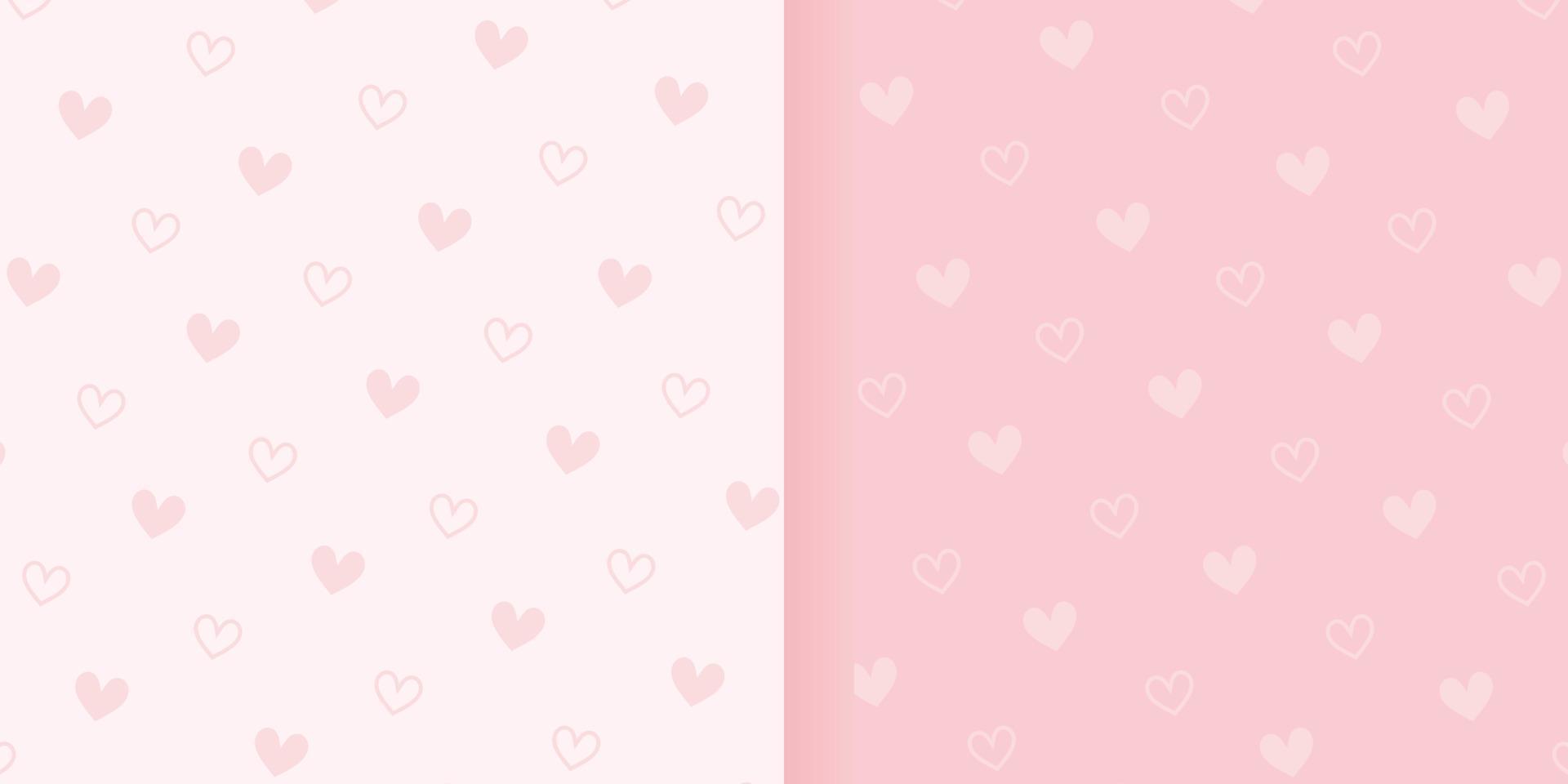 Cute love background template with modern concept vector