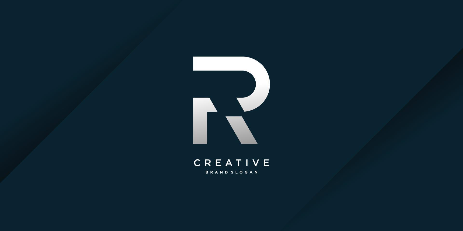 Letter logo with initial R, with modern bold concept Premium Vector part 3
