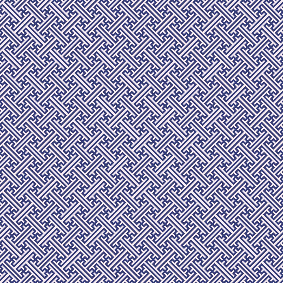 japonés sayagata patrón geométrico tradicional asiático sin fisuras con fondo de color rosa pálido azul marino moderno. uso para tela, textil, cubierta, elementos de decoración de interiores, envoltura. vector