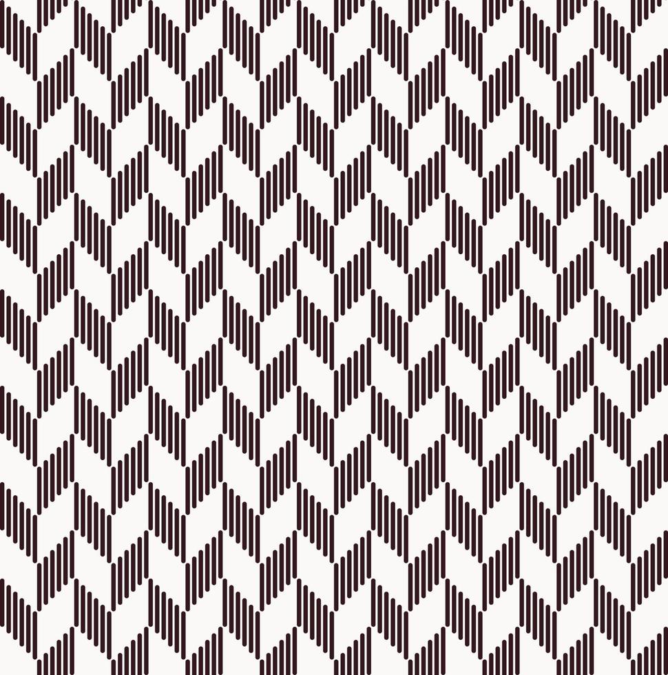 Herringbone or chevron pattern form small line shape with beige tone brown and cream color seamless background. Use for fabric, textile, cover, wrapping, decoration elements. vector