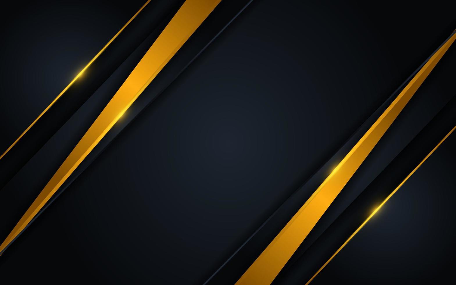 luxurious dark background with golden lines vector