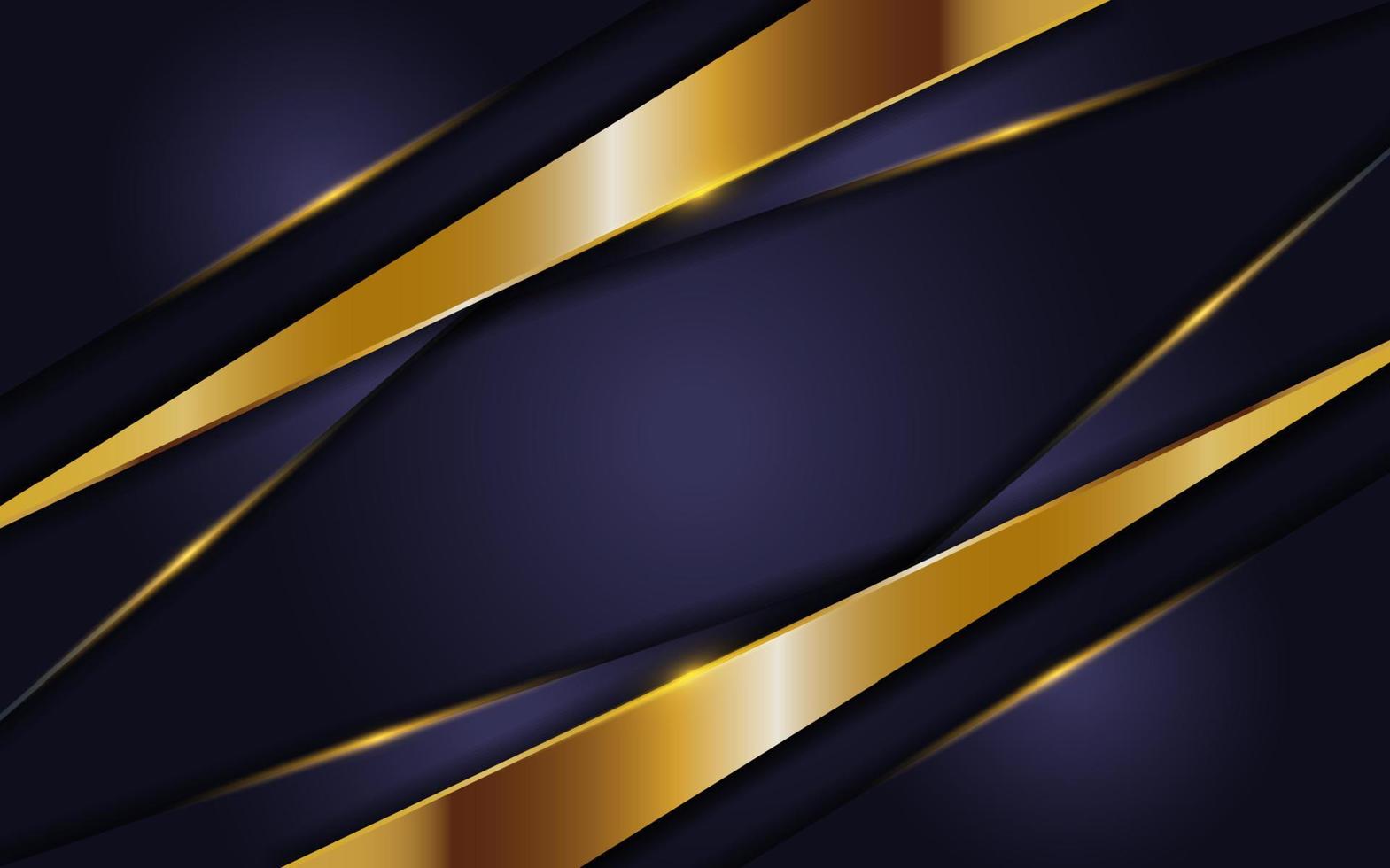 luxurious navy background with golden lines vector