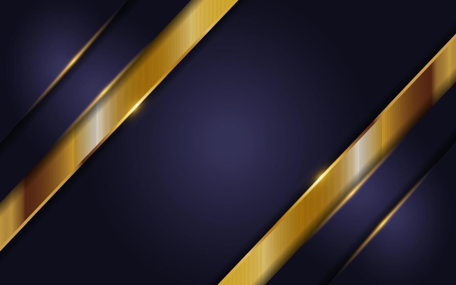 luxurious navy background with golden lines vector