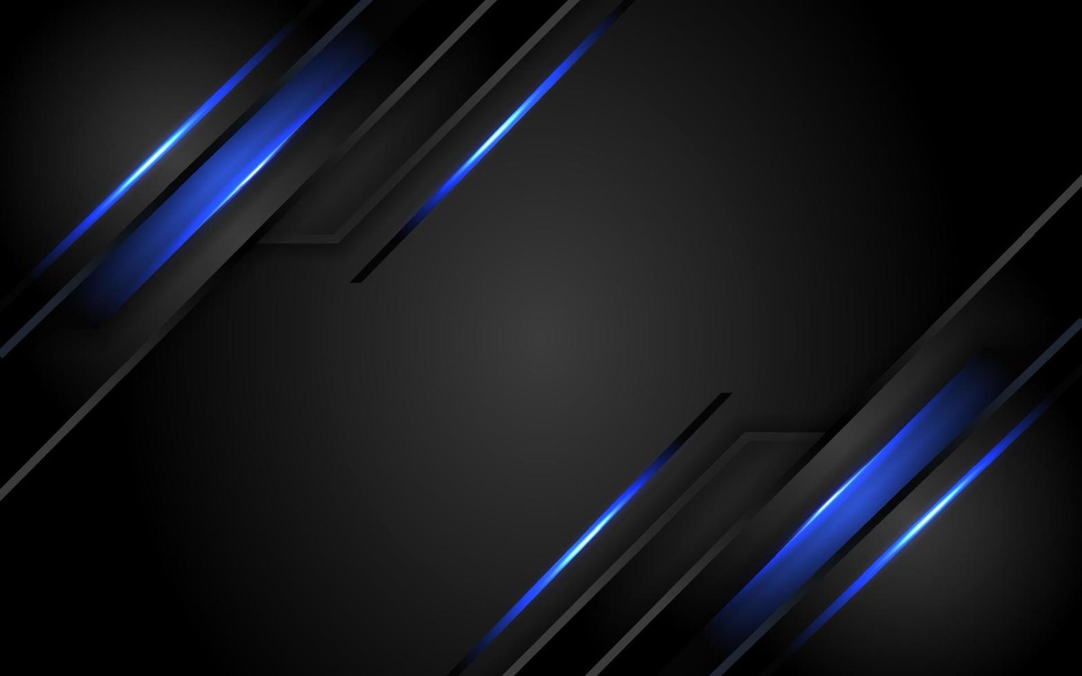 Abstract dark background with blue neon glowing 7169450 Vector Art at