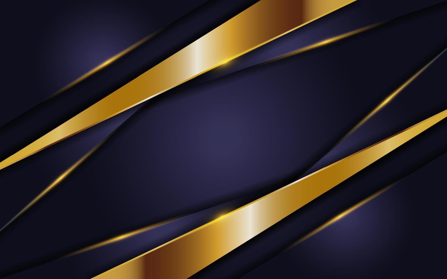 luxurious navy background with golden lines vector