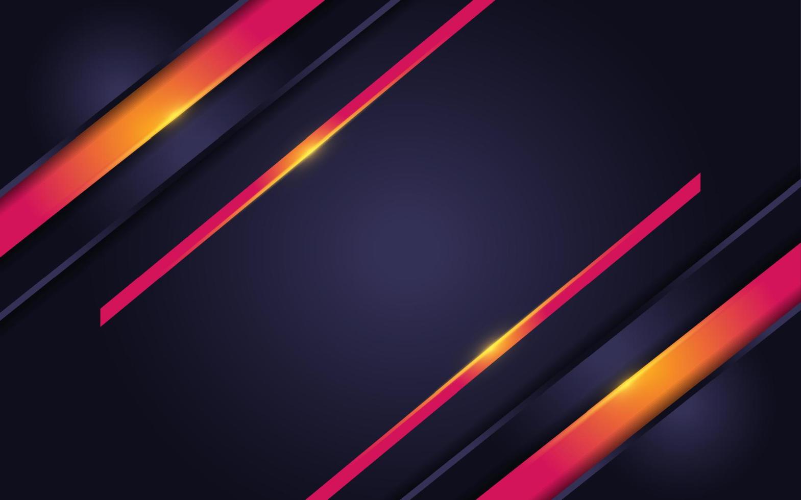 Modern futuristic on layer orange with dark navy background vector