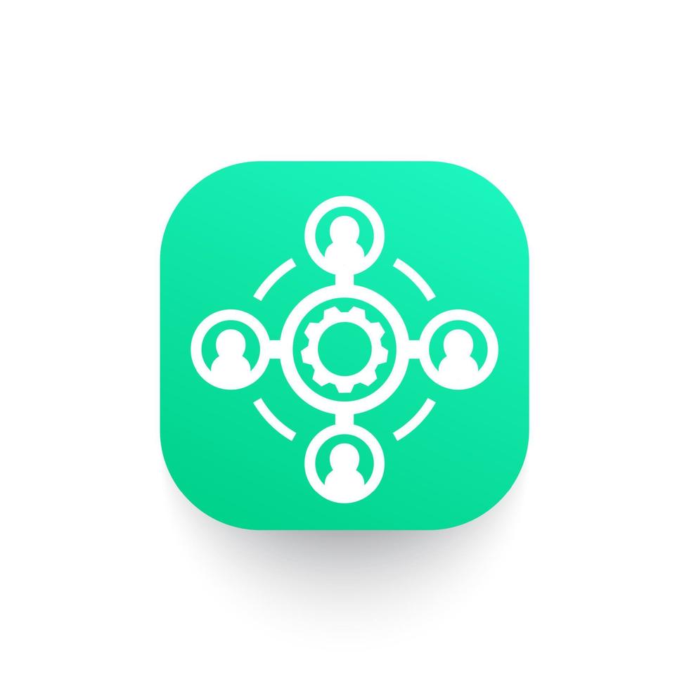 outsource icon, vector symbol