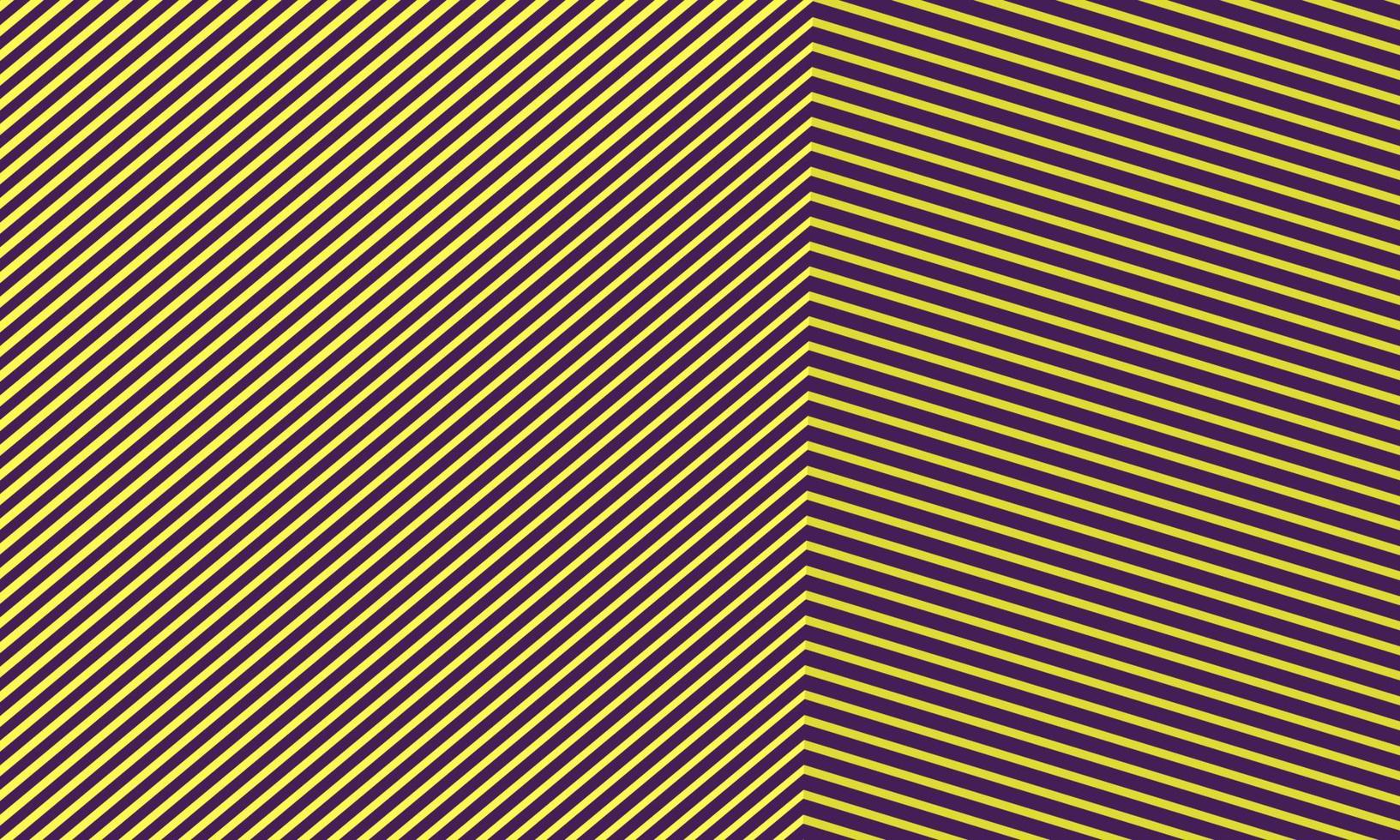 resumen de cerca la esquina de la caja de construcción de perspectiva geométrica a partir de un patrón de forma de líneas con un fondo moderno de color amarillo-púrpura, un concepto de arquitectura de moda mínimo y vibrante. vector