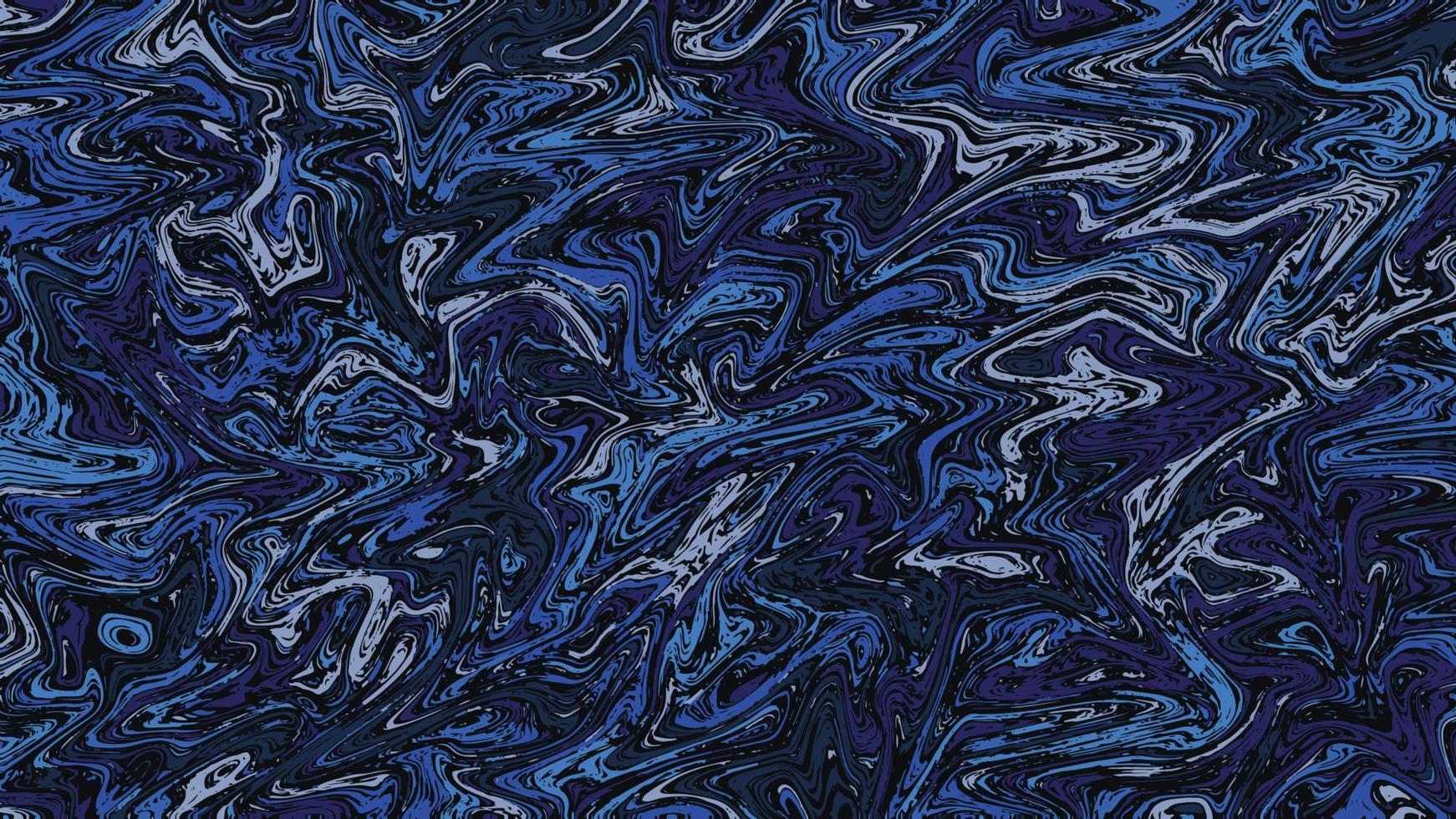Abstract vivid blue watercolor painting in liquid marble seamless pattern background. vector
