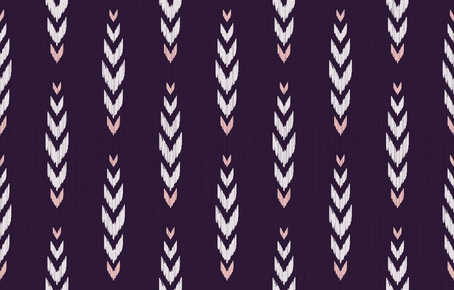 Ikat chevron in herringbone shape modern purple-grey-pink color seamless pattern with line texture background. Use for fabric, textile, decoration elements. vector