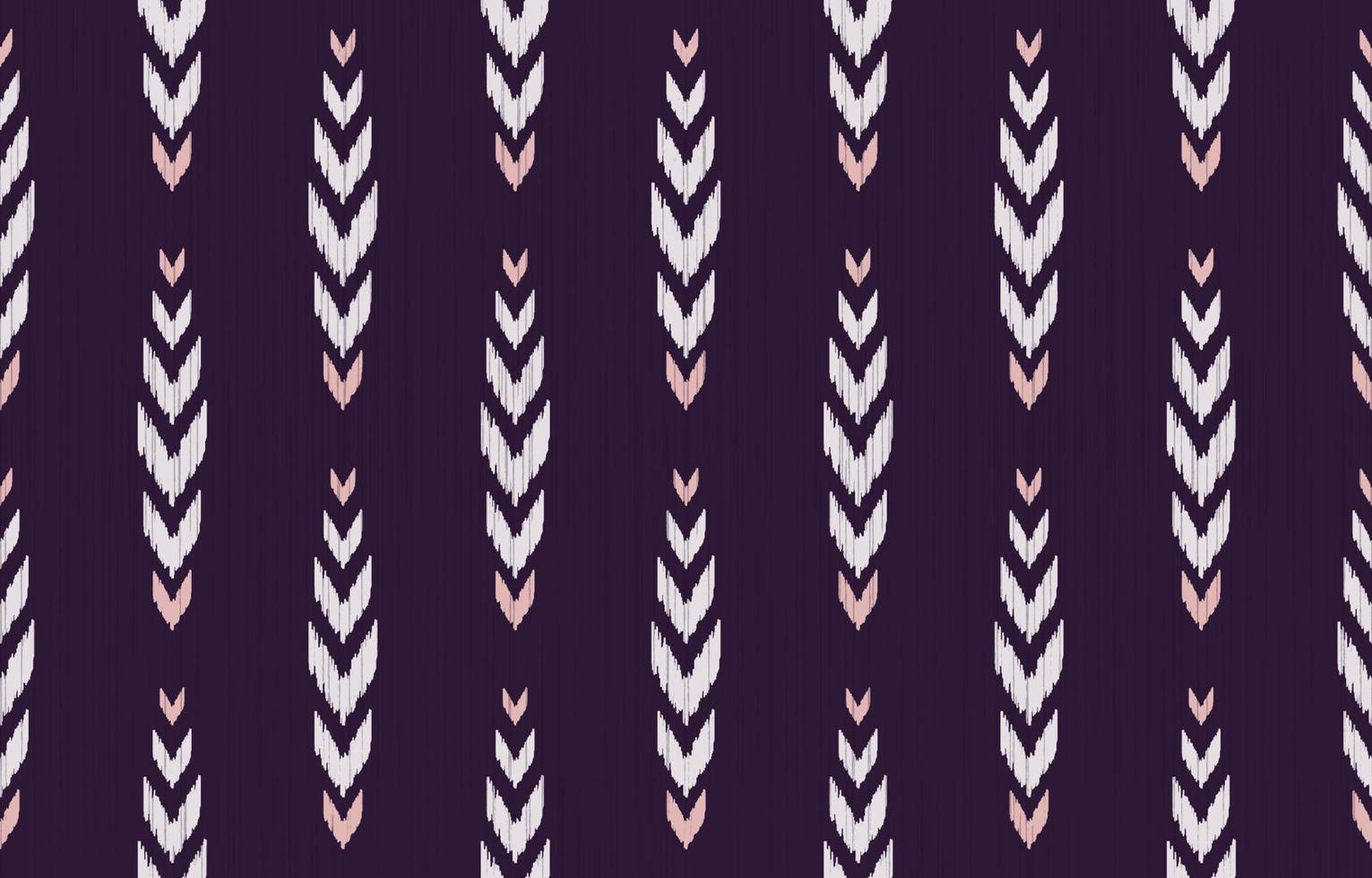 Ikat chevron in herringbone shape modern purple-grey-pink color seamless pattern with line texture background. Use for fabric, textile, decoration elements. vector