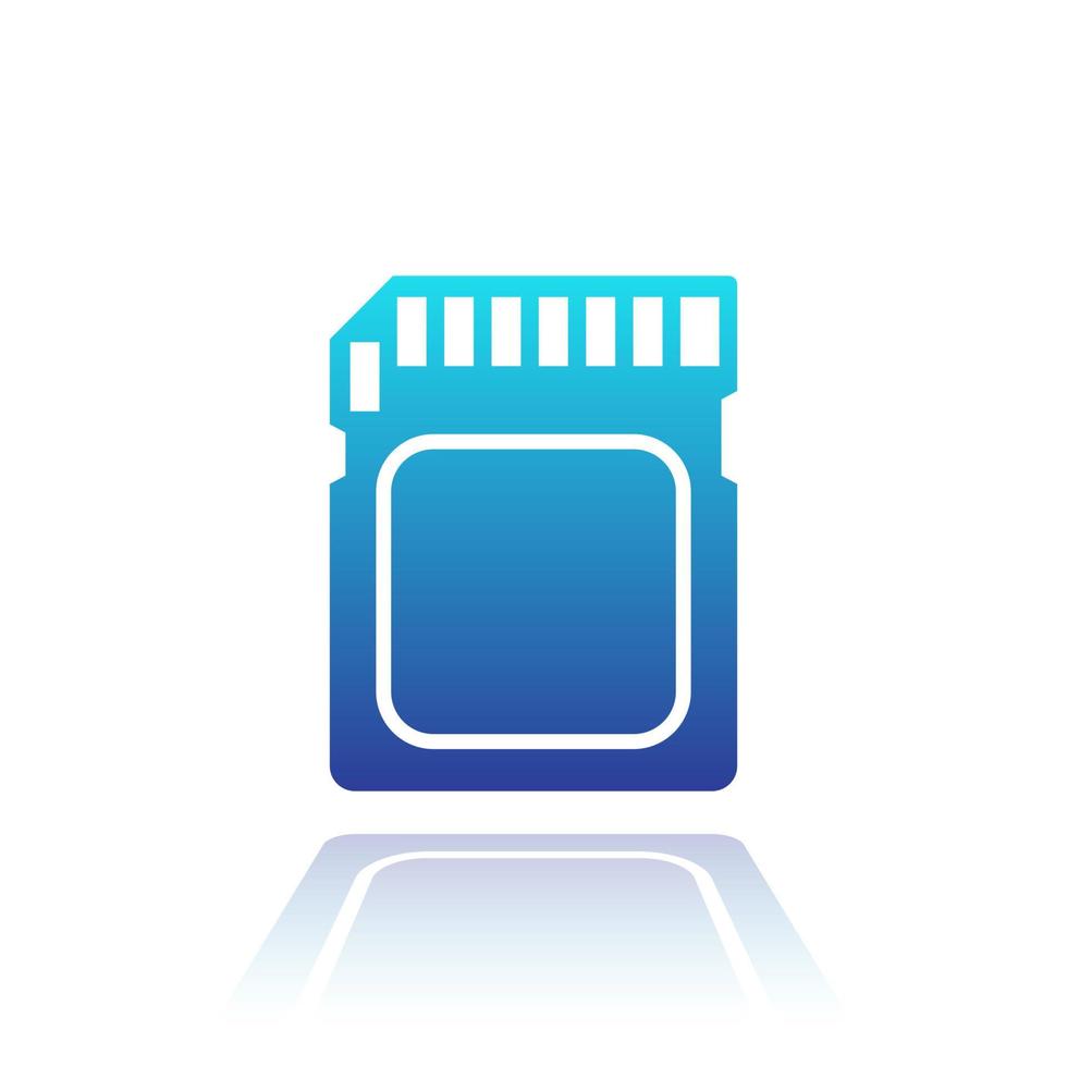 SD card icon on white vector