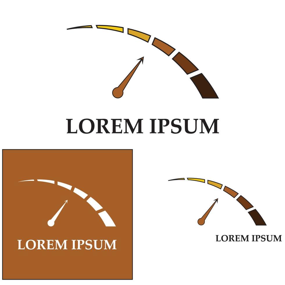 plantilla de ilustración de diseño gráfico de vector de velocímetro