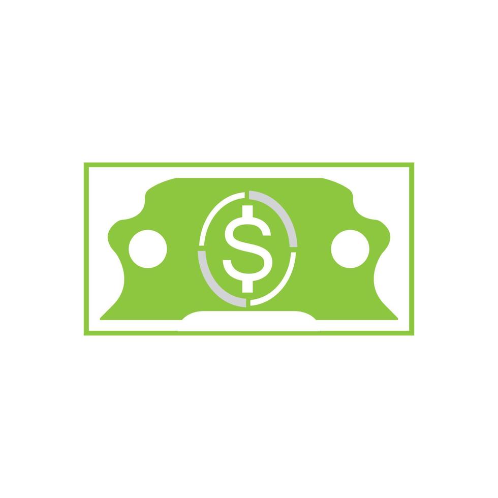 Dollar vector icon background template illustration