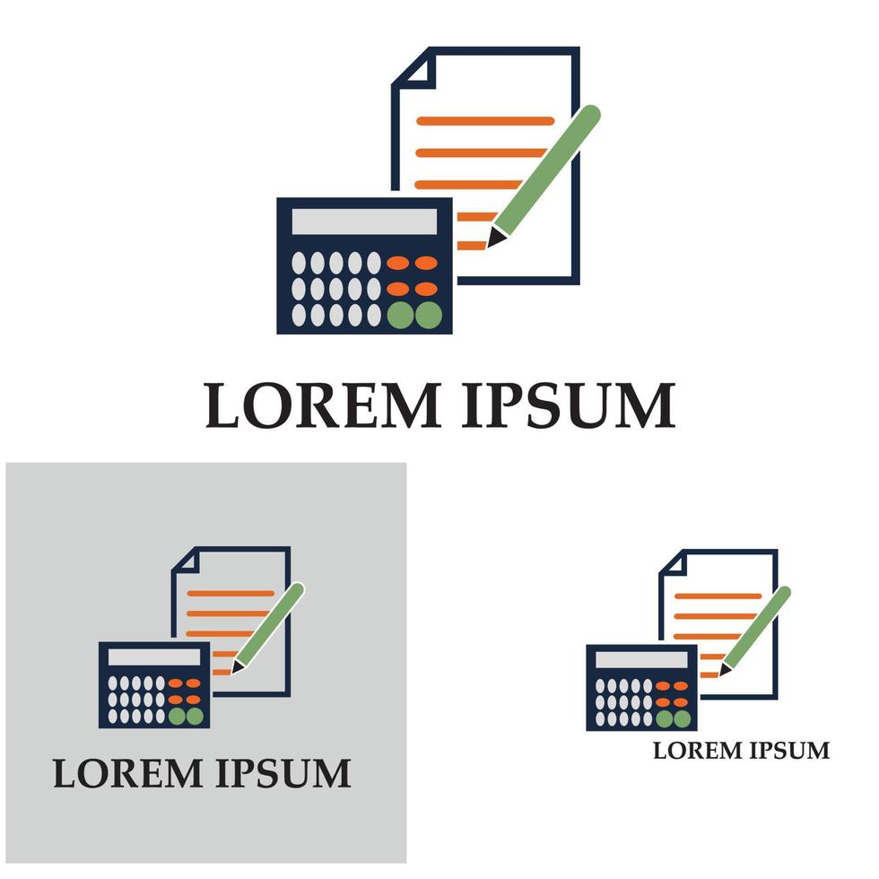 ilustración vectorial de contabilidad. vector de logotipo de icono de banca y finanzas