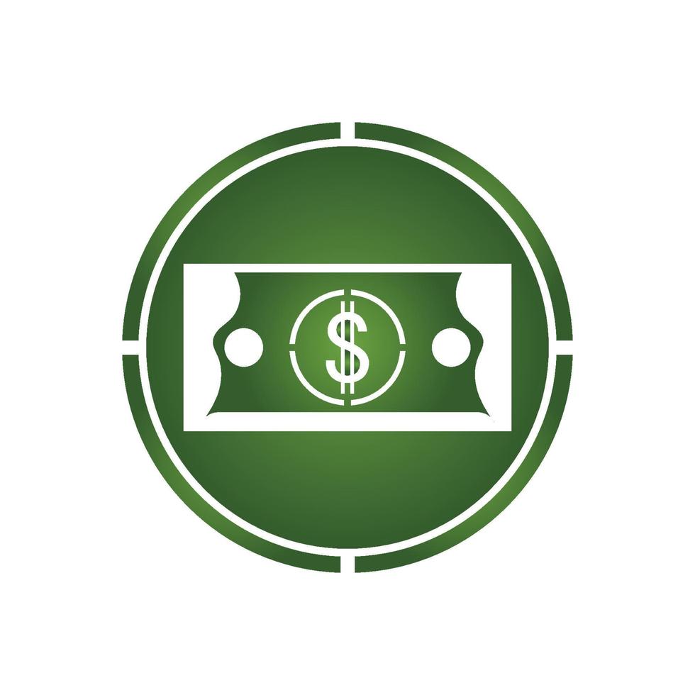 Dollar vector icon background template illustration