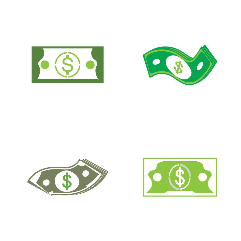 Dollar vector icon background template illustration