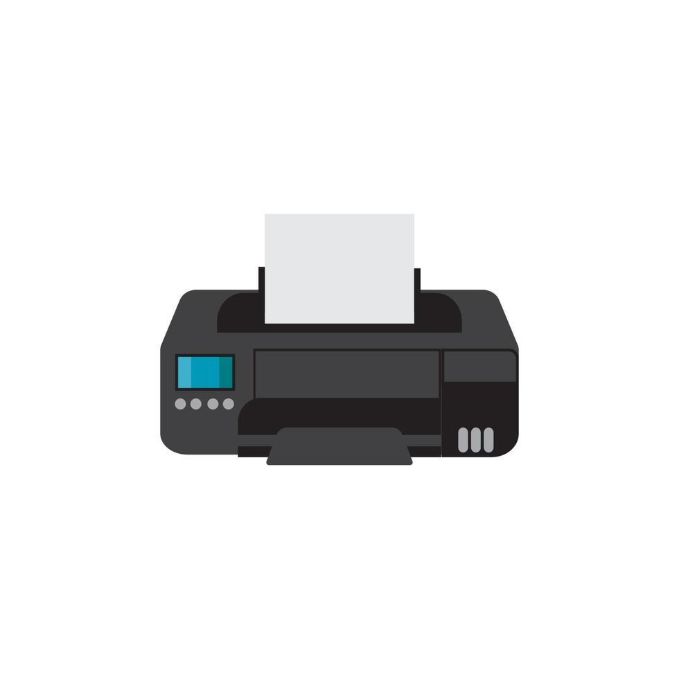 Printer icon vector symbol illustration background