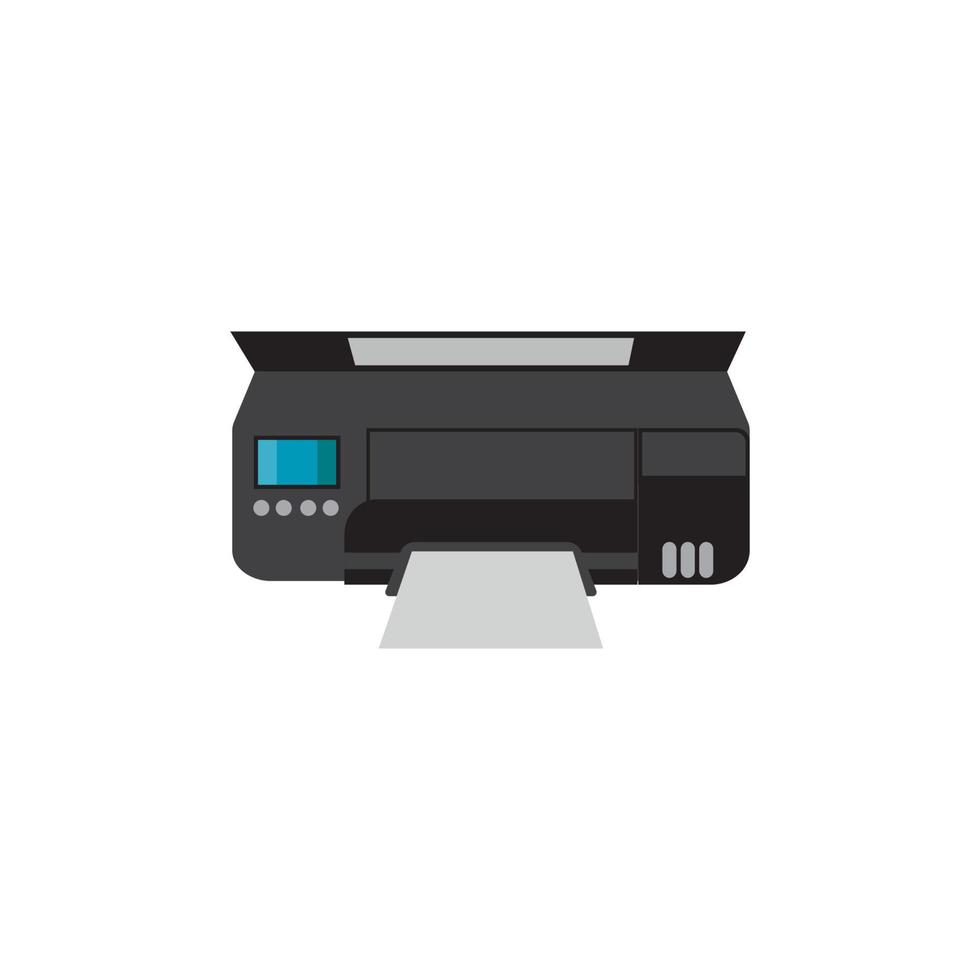 Printer icon vector symbol illustration background