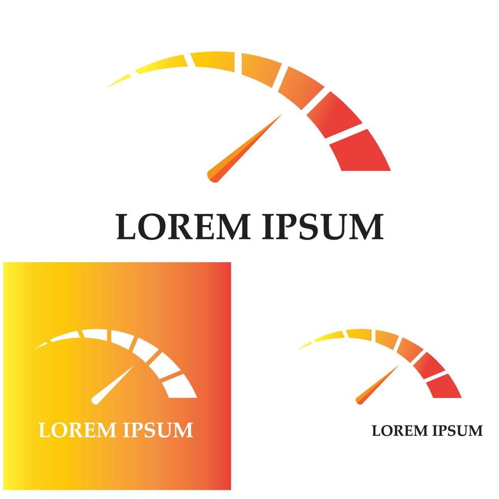 speedometer vector graphic design illustration template