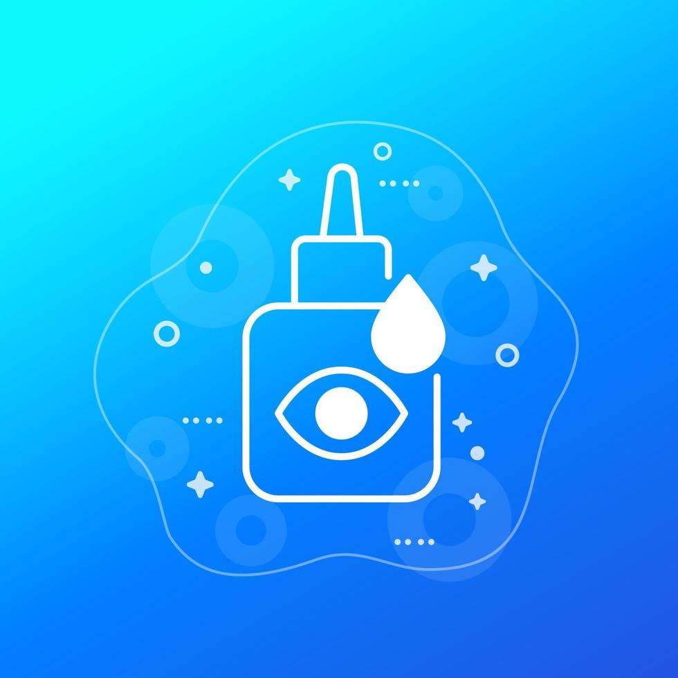 Eye drop bottle vector icon