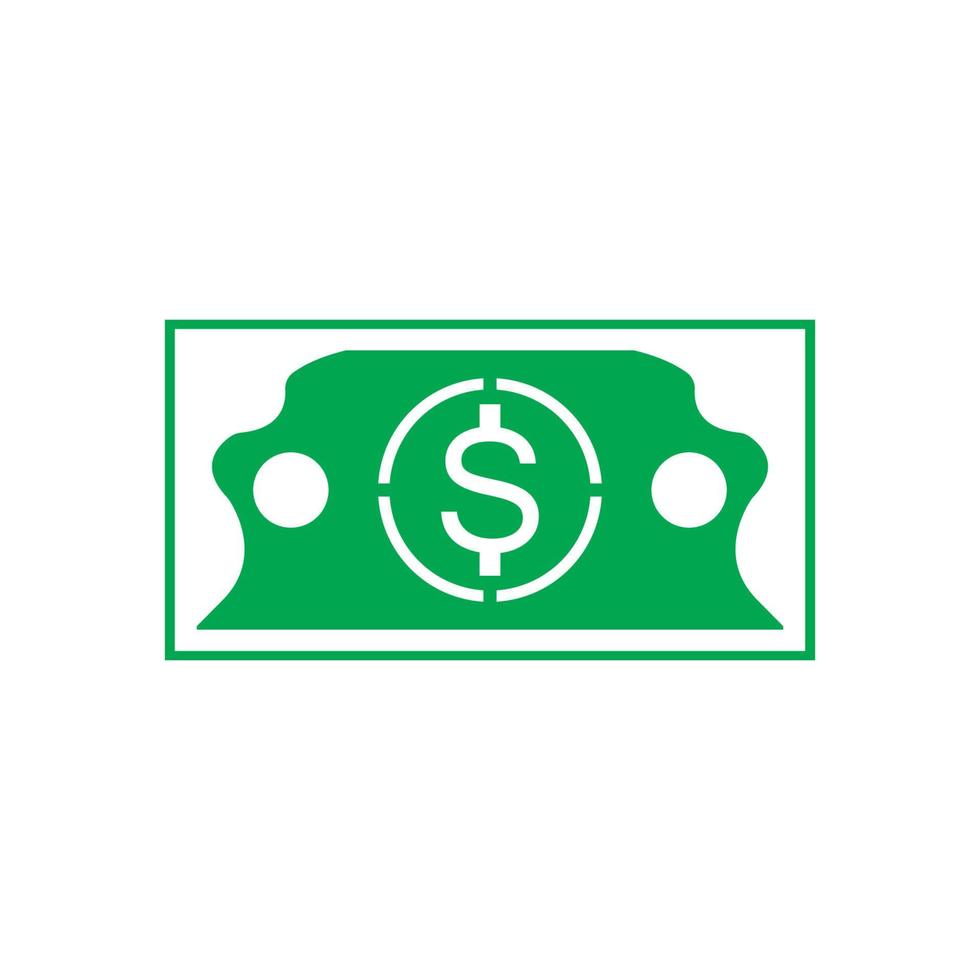 Dollar vector icon background template illustration