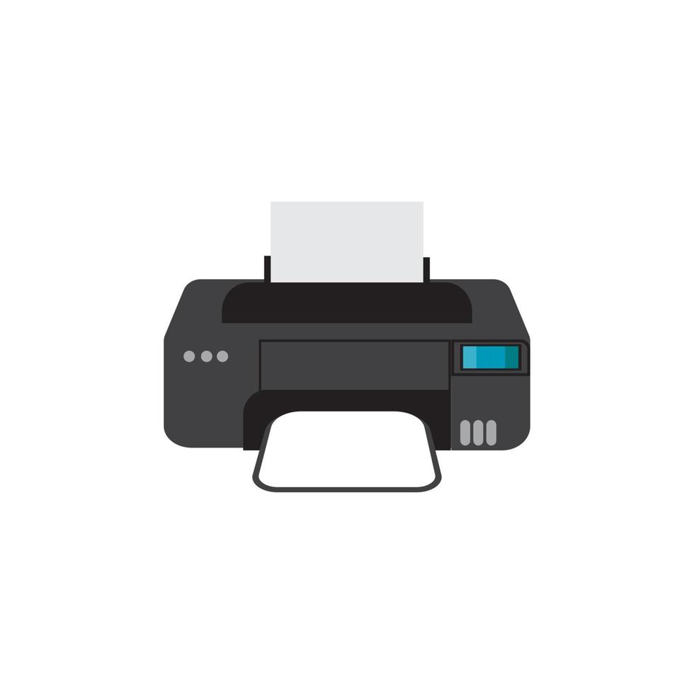 Printer icon vector symbol illustration background