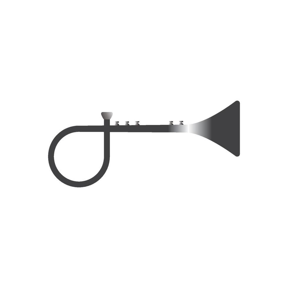 Trumpet music instrument vector icon