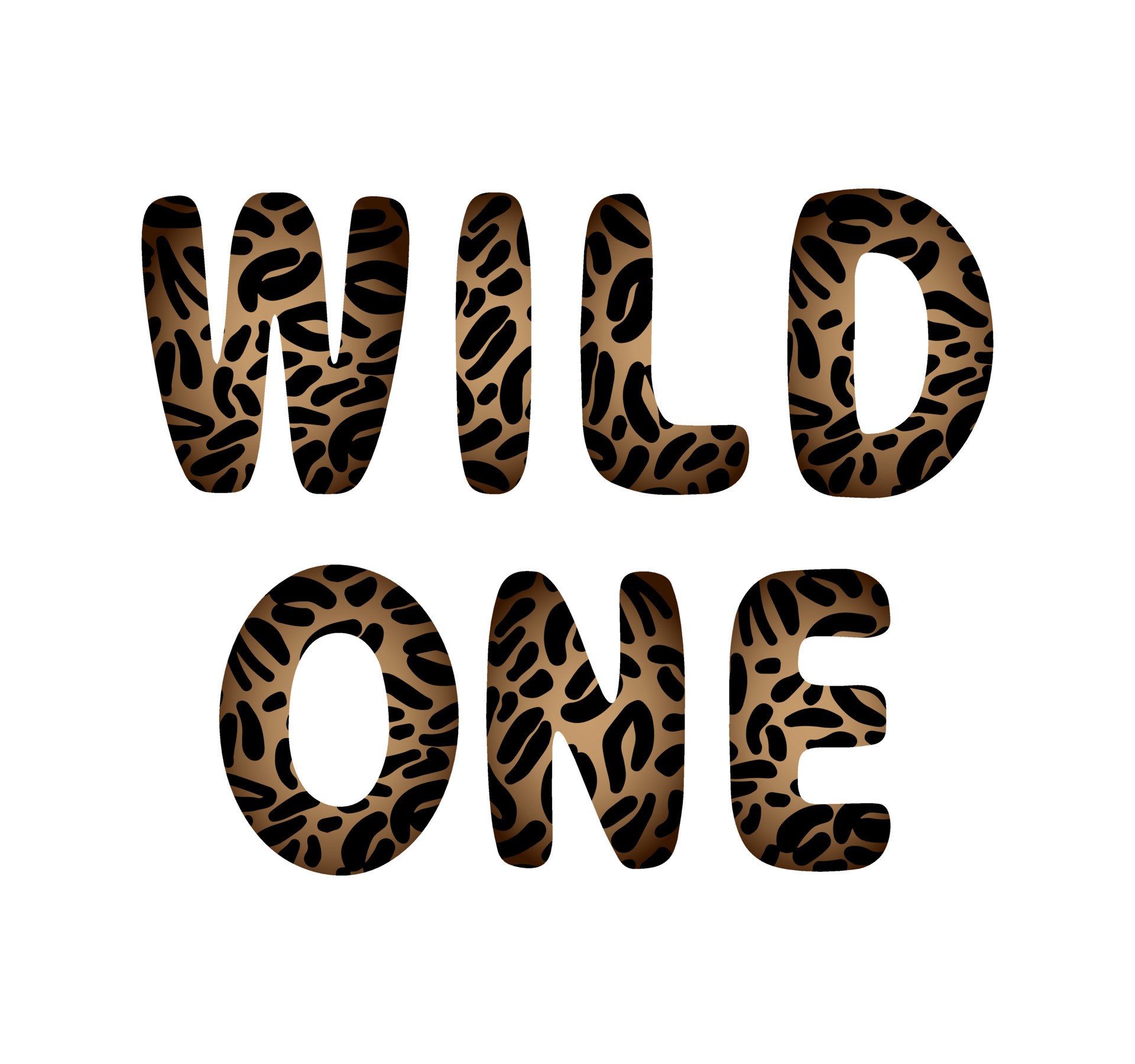 Wild one leopard animal print textured text isolated on white background. Paper card design template. Beauty fashion glamour poster. Doodle hand drawn word lettering. 7170078 Vector Art at Vecteezy Wild one leopard animal print textured text isolated on white background. Paper card design template. Beauty fashion glamour poster. Doodle hand drawn word lettering. 7170078 Vector Art at Vecteezy