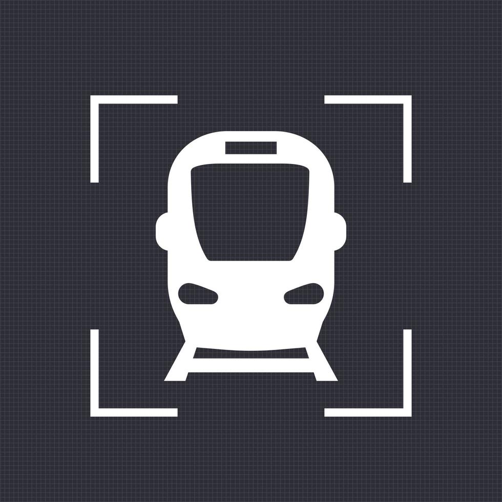 subway, public transport icon, vector sign
