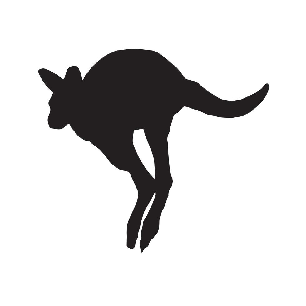 Kangaroo silhouette Art vector