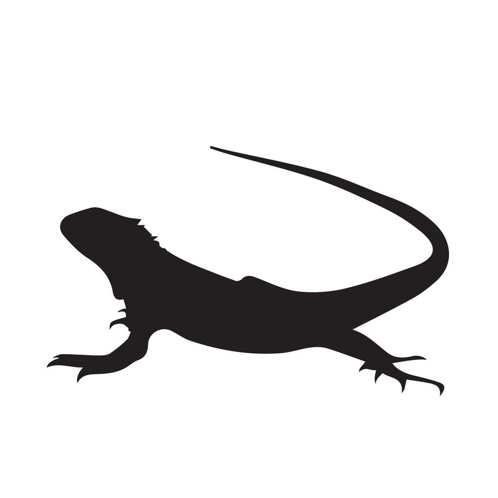 Lizard Silhouette Art vector