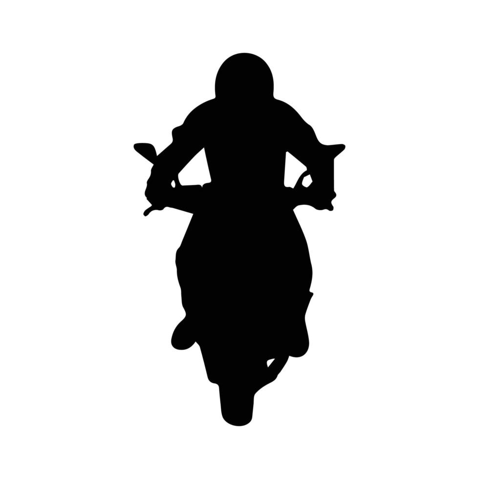 Motorcycling silhouette art vector