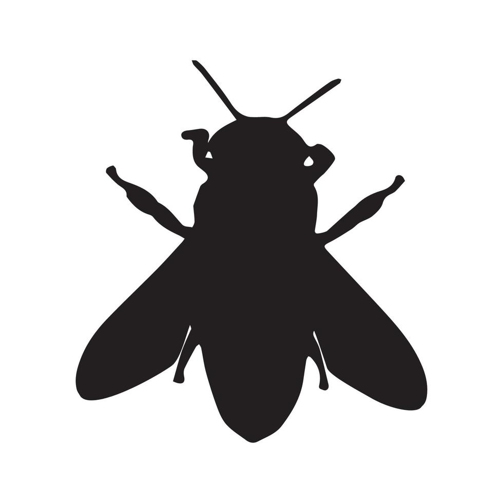 Bee silhouette art vector