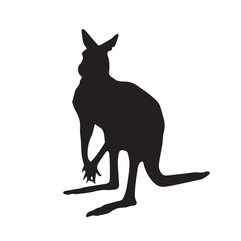 Kangaroo silhouette Art vector