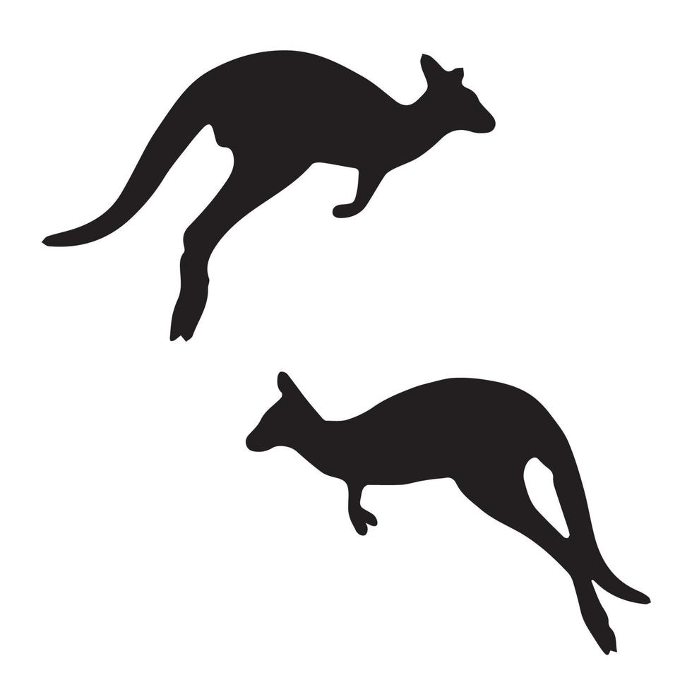 Kangaroo silhouette Art vector