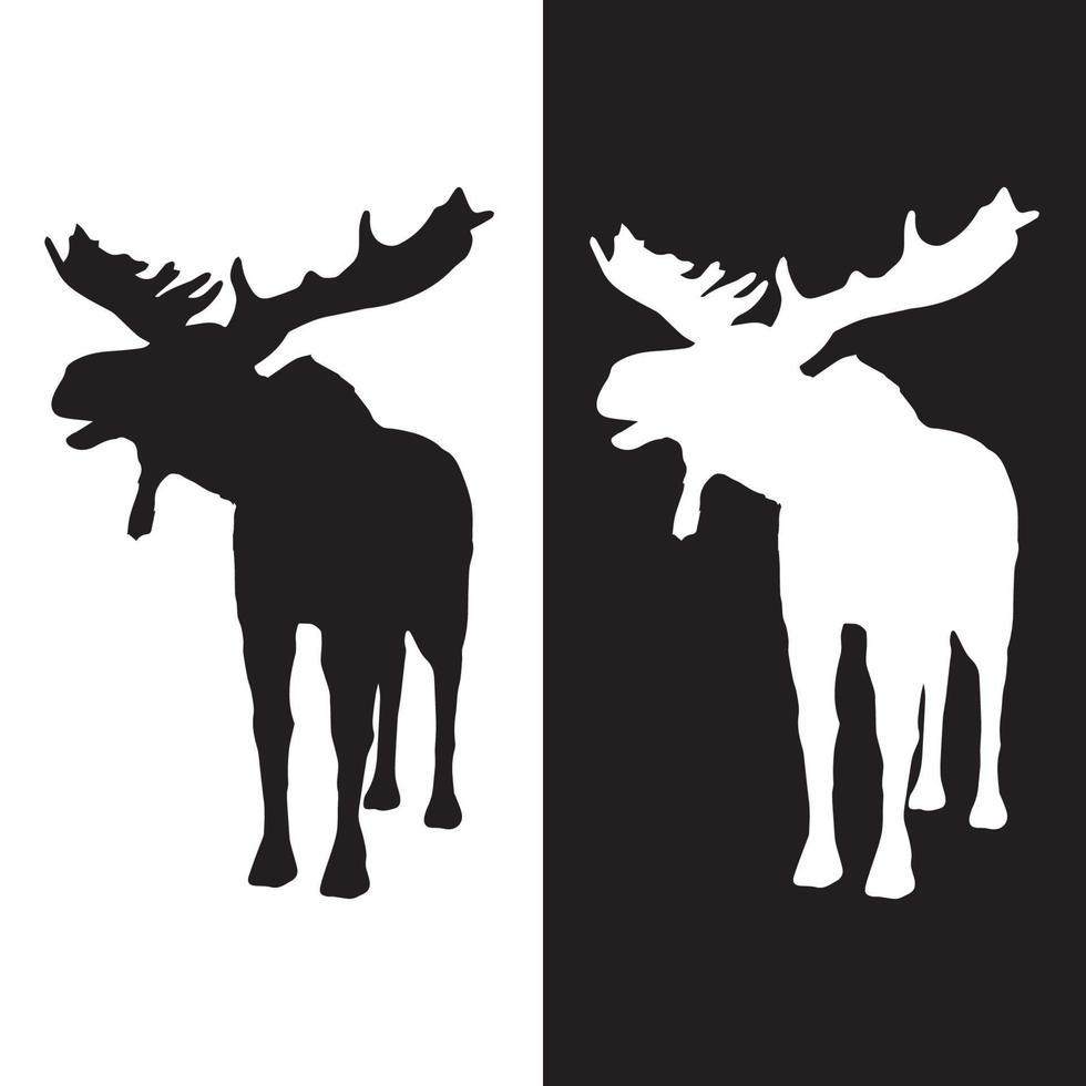 Moose silhouette art vector