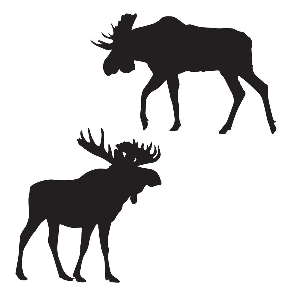 Moose silhouette art vector
