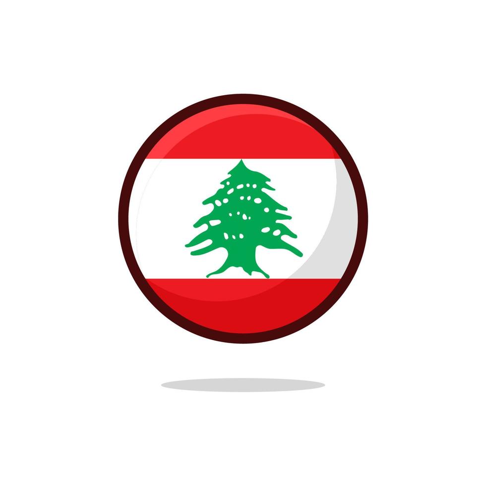 Lebanon Flag Icon vector